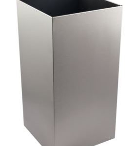 Brushed Stainless 50 Litre Open Top Waste Bin